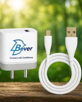Bever BT-Regular 12W USB Wall Charger with Micro USB Cable, White
